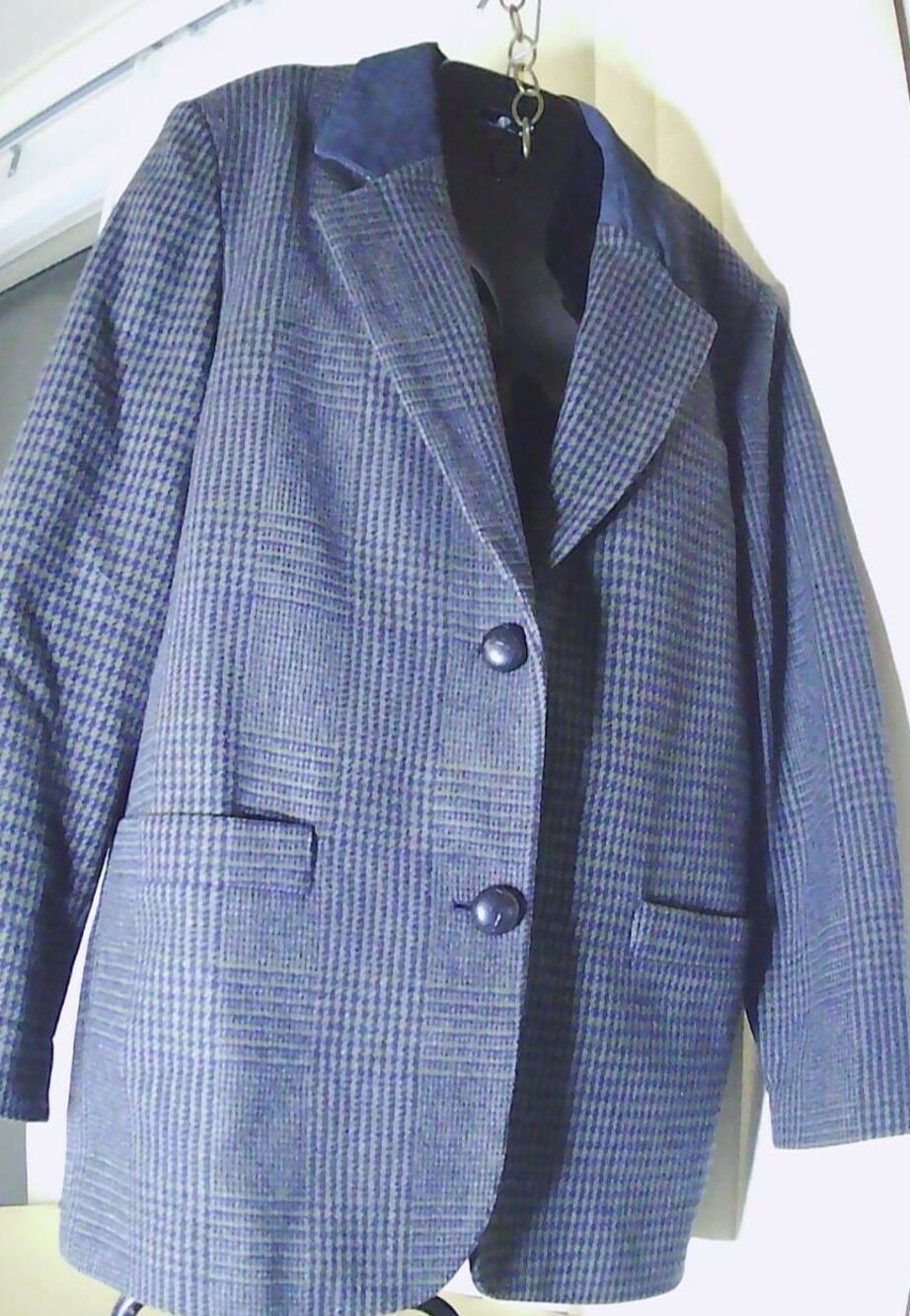 Vtg Jeanswear County Seat Size M Plaid Preppy Blazer